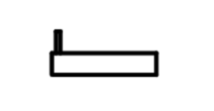 Canopy stub pole 22 mm - 32244