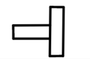 Centre frame angle steel 25mm - 39495