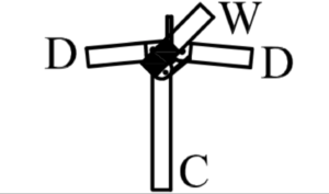 Centre angle steel 28mm +spike - 39420