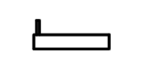 Canopy stub pole st. 25 mm -39366