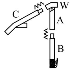 Left frame angle steel 28 mm - 39511